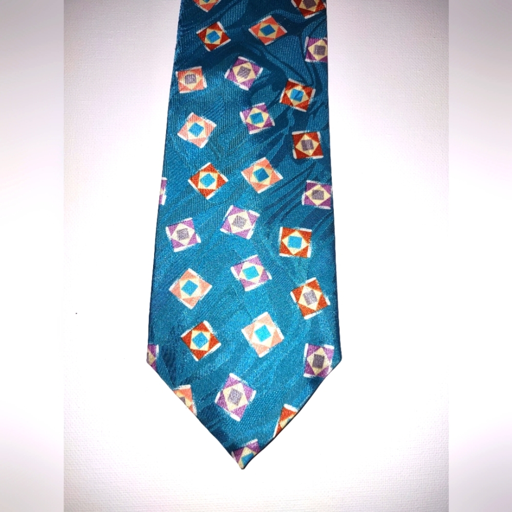 1980's Oscar De La Renta design Polyester Tie
